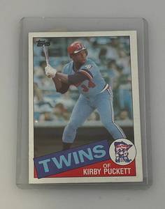 lot 201 image: 1984 TOPPS Kirby Puckett ROOKIE Card (In Protective Sleeve)