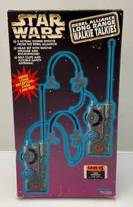 lot 205 image: 1997 STAR WARS Rebel Alliance Long Range Walkie Talkies  Pre-Owned In Original Box