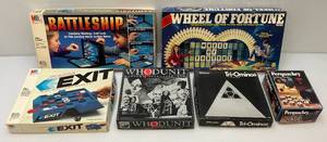 lot 208 image: Misc. Vintage Board Games Including Battleship, Wheel Of Fortune And More