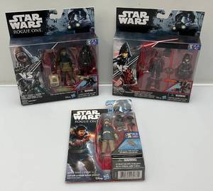 lot 24 image: Star Wars Rogue One And More Action Figures (NIB)
