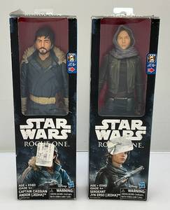lot 33 image: STAR WARS 12 Rogue One Action Figures Including Captain Cassian Andor (Jedha) & Sergeant Jyn Erso (Jedha) (NIB) Boxes Have Shelf Wear