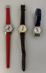 lot 44 image: Misc. Vintage Disney Mickey Mouse Watches