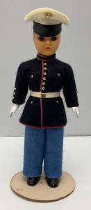 lot 51 image: RARE Vintage Wartime USMC Military (Send Me Home) American Marine Doll By Ken Nolan