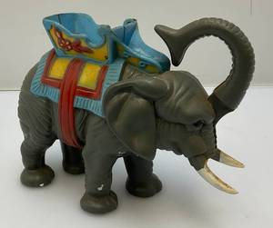 lot 226 image: 1970s Plastic Elephant Mechanical Bank (Works)