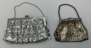 lot 230 image: Vintage Whiting & Davis Mesh Hand Bag & Icing Mesh Hand Bag