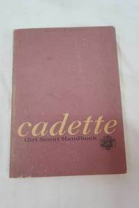 lot 16 image: Vintage Cadet Girl Scout Handbook Copyright 1963