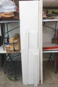 lot 89 image: Shelf boards, trim pieces