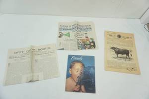 lot 134 image: VintageAntique Newspaper & Magazine 1899, 1901, 1954, 2000