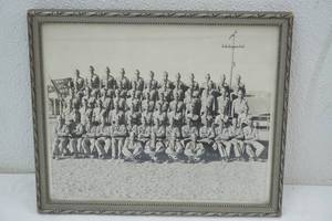 lot 167 image: Vintage WWII Army Battalion Framed Photo