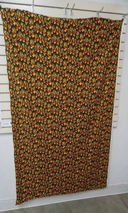 lot 195 image: Strugis Flame Fabric 30 wide 67 long