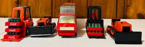 lot 145 image: Vintage Tonka Trucks Including Tonka Cola-Coca Delivery Truck, Tonka Bulldozer and More