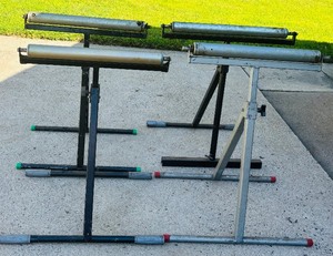 lot 114 image: Four Adjustable Roller Stands