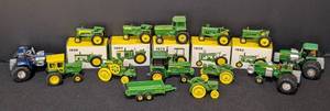 lot 131 image: Miniature John Deere Diecast Tractors