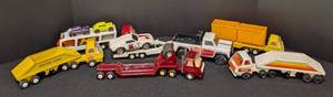 lot 162 image: Vintage Tonka Trailers and Semi Trucks