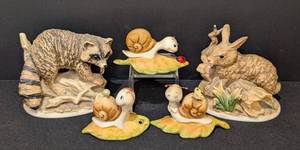 lot 167 image: Homeco Porcelain Animal Figurines