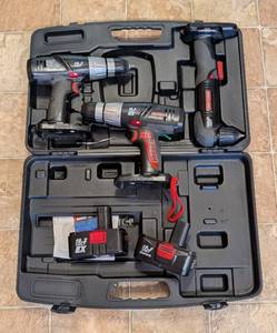 lot 172 image: Three Craftsman Cordless Drills
