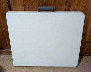 lot 178 image: White 6ft Folding Table