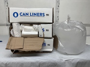lot 69 image: Huge Lot of 3 NEW Cases NovaPlus 16-Gallon Trash Can Liners  1,000 Bags per Case (3,000 Total)  Durable, Heavy-Duty, Perfect for Home, Office, Garage, or Commercial Use  Dont Miss Out on This Bulk Deal