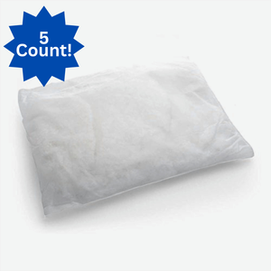 lot 27 image: 5 NEW MediChoice Disposable Pillows  18 x 22  Soft, Comfortable & Non-Allergenic, Perfect for Hospital Patients, Home Recovery, Travel or Overnight Stays  Convenient, Hygienic & Ready to Use- Open Box