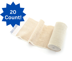 lot 89 image: New Case of MediChoice 4 x 5 yd Elastic Bandages  20 Count- Sterile Knit with Dual Self-Closure, Breathable & Secure  Essential Medical Supply for Hospitals,