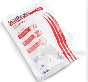 lot 34 image: 1 Case NEW MediChoice Instant Warm Packs Exp 227 Single-use heat therapy pouches (5.75x9) for fast relief of muscle aches, stiffness, spasms & joint pain. For clinics, first aid, or home use. Open Damaged Box
