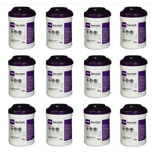 lot 61 image: MSRP $150 1 Case (12 Containers) NEW Sani-Cloth Germicidal Disposable Large Wipes 160 Wipes Each Tub  Effective Against Bacteria & Viruses, Ideal for Healthcare, Medical Equipment & Hard Surfaces 