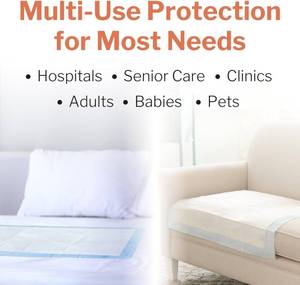 lot 97 image: New Case Halyard 48820 23 x 24 Disposable UnderpadsChux Pads 200 Count- Super-Absorbent & Odor-Reducing  Keeps Patients Comfortable & Bedding Protected