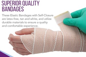 lot 89 image: New Case of MediChoice 4 x 5 yd Elastic Bandages  20 Count- Sterile Knit with Dual Self-Closure, Breathable & Secure  Essential Medical Supply for Hospitals,