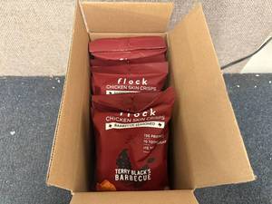 lot 135 image: 11 Bags of Flock Chicken Skin Crisps - Barbecue