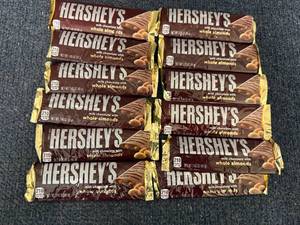 lot 183 image: 12 Hersheys Bars with Almonds