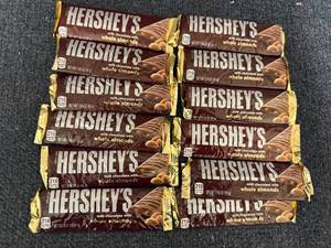 lot 185 image: 12 Hersheys Bars with Almonds