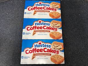 lot 227 image: 3 Packs of Hostess Coffee Cake