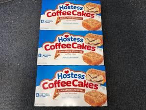 lot 228 image: 3 Packs of Hostess Coffee Cake