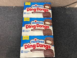 lot 229 image: 3 Packs of Hostess Ding Dongs