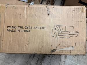 lot 1 image: Half Sectional Sofa