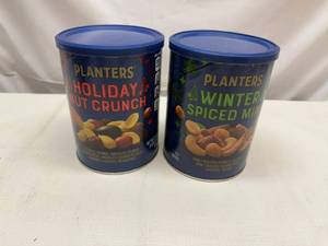 lot 59 image: 2x 1lb 5oz Planters Nuts-See Photo