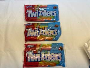 lot 66 image: 3x 12.4oz Rainbow Twizzlers