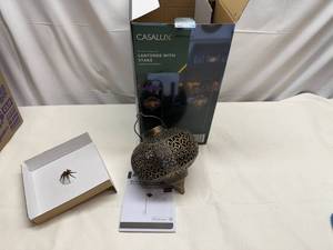 lot 71 image: Set of 2 Solar Lanterns with Stakes-