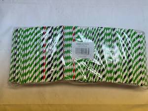 lot 102 image: 1200x Mixed Color Paper Straws