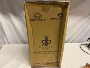 lot 96 image: Clear Portion Cup Lids Fits 0.5, 0.75 & 1oz