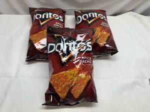 lot 279 image: 3x 9.25oz Doritos Spicy Nacho
