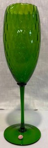 lot 30 image: Vintage Green Tall Vase from Italy