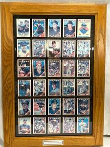 lot 49 image: Twins 1987 World Champions Framed Baseball Cards