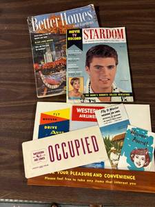 lot 83 image: Vintage Magazines and Western Airline Packet