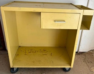 lot 101 image: Rolling Metal Cabinet