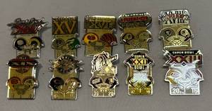 lot 120 image: Collection of Super Bowl Pins from 1980s