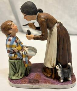 lot 129 image: Norman Rockwell Figurine Take Your Medicine