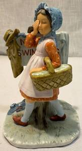 lot 130 image: Norman Rockwell Figurine No Swimming