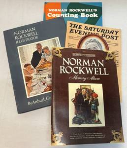 lot 141 image: Collection of Norman Rockwell Books and Magazines
