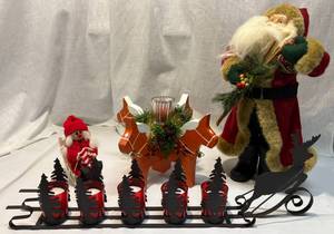 lot 152 image: Christmas Decorations Including Vintage Santa